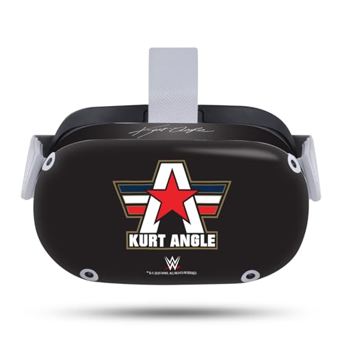 Head Case Designs Offizielle WWE Logotyp Kurt Angle Vinyl Haut Aufkleber Abziehbild Abdeckung kompatibel mit Meta Quest 2 Head Case Designs Offizielle WWE Logotyp Kurt Angle Vinyl Haut Aufkleber Abziehbild Abdeckung kompatibel mit Meta Quest 2 von Head Case Designs