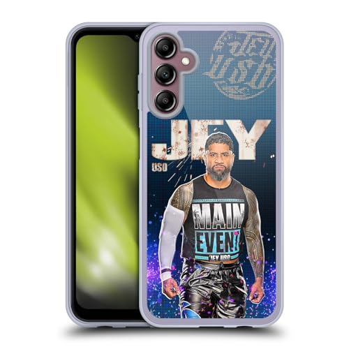 Head Case Designs Offizielle WWE Portrait Jey USO Soft Gel Handyhülle Hülle kompatibel mit Samsung Galaxy A14 5G von Head Case Designs