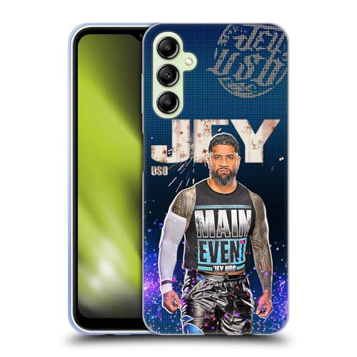 Head Case Designs Offizielle WWE Portrait Jey USO Soft Gel Handyhülle Hülle kompatibel mit Samsung Galaxy A14 5G von Head Case Designs
