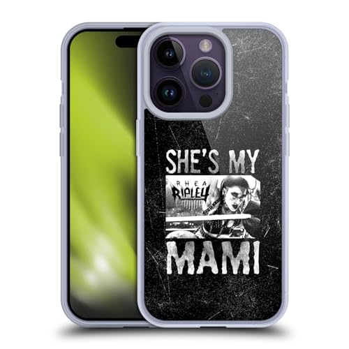 Head Case Designs Offizielle WWE Sie Ist Meine Mami Rhea Ripley Gel Handyhülle Hülle [Militärischer Schutzgrad] Kompatibel mit Apple iPhone 14 Pro von Head Case Designs