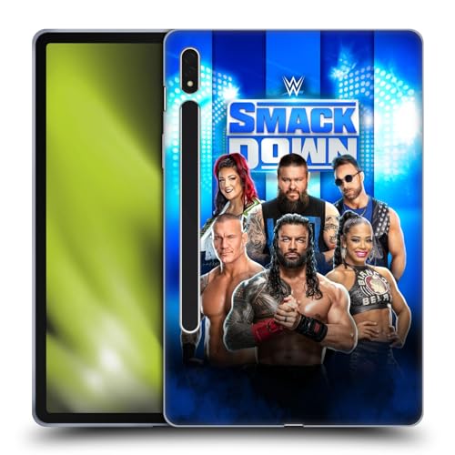 Head Case Designs Offizielle WWE Smackdown! Pay-Per-View-Superstars 2024 Soft Gel Handyhülle Hülle kompatibel mit Samsung Galaxy Tab S8 von Head Case Designs