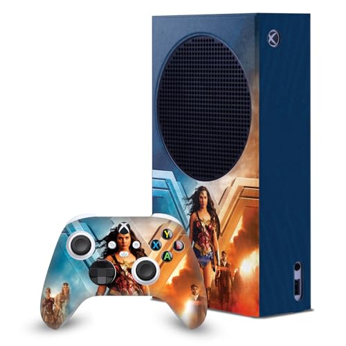 Head Case Designs Offizielle Wonder Woman Movie Gruppe Poster Spielekonsolen Wickeln Und Gamecontroller-Häute Im Paket kompatibel mit Xbox Series S von Head Case Designs