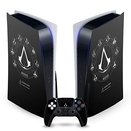 Kaemme Erbschaft Logo Vinyl Frontplatte Haut Gaming Aufkleber Abziehbild Abdeckung kompatibel mit Sony Playstation 5 PS5 Disc Edition Console & DualSense Controller von Head Case Designs