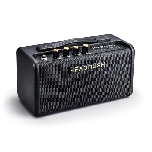 HeadRush FRFR-GO - 30W Verstärker für elektrische und Bassgitarren mit dualen 3" Lautsprechern, Bluetooth und Akku für Multi-FX/Amp Modeling Pedale von HeadRush