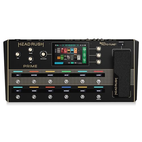 HeadRush Prime - Gitarren & Vocal Multi-Effekt-Pedal, Modelling-Prozessor mit Amp Cloner, Antares Auto-Tune, WLAN, Touchscreen, Looper & Bluetooth von HeadRush