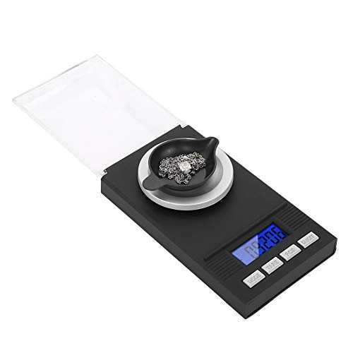 Digitale Milligramm-Schmuckwaage, Tragbare Mini-Hochpräzisions-0,001 G Professionelle Taschen-Diamantwaage Elektronische Waage Gewicht Gramm und Oz(100g) von Headerbs