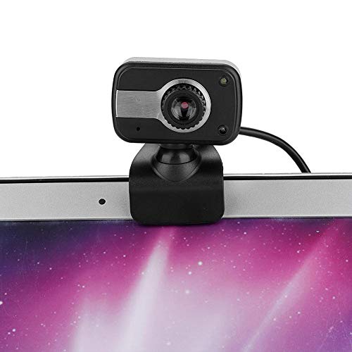 Headerbs USB Webcam, USB Cam mit Monitor Befestigung& MIC, 0.3MP Webcam 360 Grad für LCD-Bildschirm Laptop für/MSN/ICQ Nachtsicht-USB-Kamera-Webkamera von Headerbs