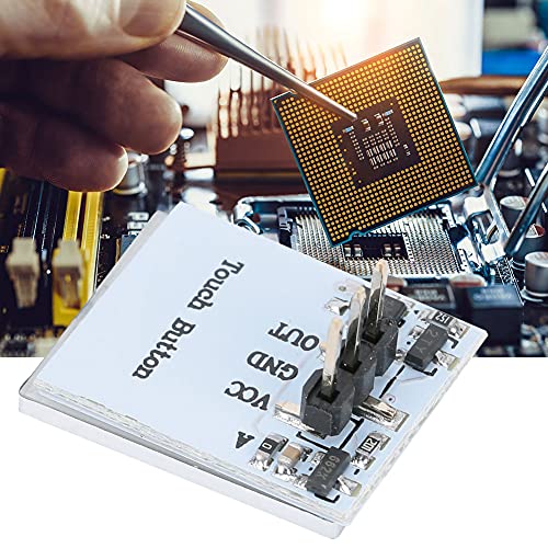 Kapazitiver Touch-Switch-Taste-Modul Gutes Anti-Interferenzleistung Wasserdicht und Staubdichtem Spannungseingang und Ausgang Blaues Licht, das mit Elektronischen Komponenten Kompatibel Ist (BLUE) von Headerbs