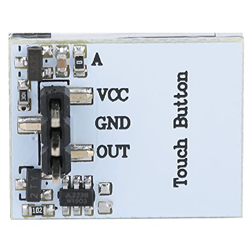 Kapazitiver Touch-Switch-Taste-Modul Gutes Anti-Interferenzleistung Wasserdicht und Staubdichtem Spannungseingang und Ausgang Blaues Licht, das mit Elektronischen Komponenten Kompatibel Ist (Rot) von Headerbs