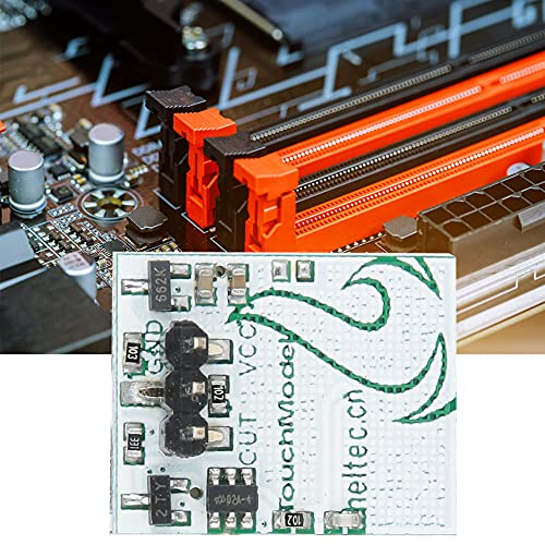 Kapazitiver Touch-Switch-Taste-Modul Gutes Anti-Interferenzleistung Wasserdicht und Staubdichtem Spannungseingang und Ausgang Blaues Licht, das mit Elektronischen Komponenten Kompatibel Ist (YELLOW) von Headerbs