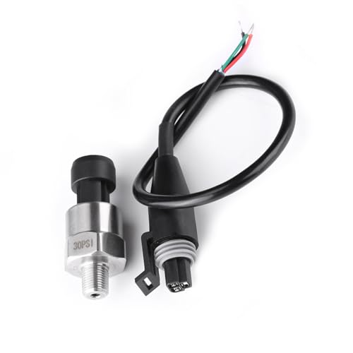 Langlebiger Edelstahldrucksensor für Ölbrennstoff Luftwasser, Präzisionsdruckschauer für die Tanküberwachung, Geeignet -Projekte Geeignet (30psi) von Headerbs