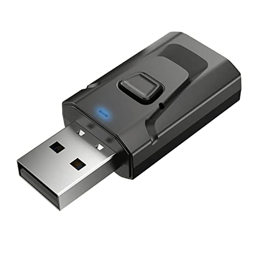 USB-Bluetooth-Empfänger, 4-in-1-USB-Bluetooth5.0-Empfänger, Klare Klangqualität, Plug-and-Play-Audio-Adapter mit Stabiler Übertragung von Headerbs