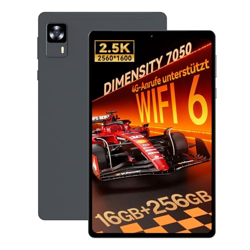 Headwolf FPad7 Android Tablet 8 Zoll, 2560x1600 Display, MTK Dimensity 7050,16GB+256GB(2TB),16MP/8MP, 6500mAh Akku,Widevine L1 Android 14 Tablet mit SIM Card Slot,Face ID/4G LTE/WiFi 6/GPS von Headwolf