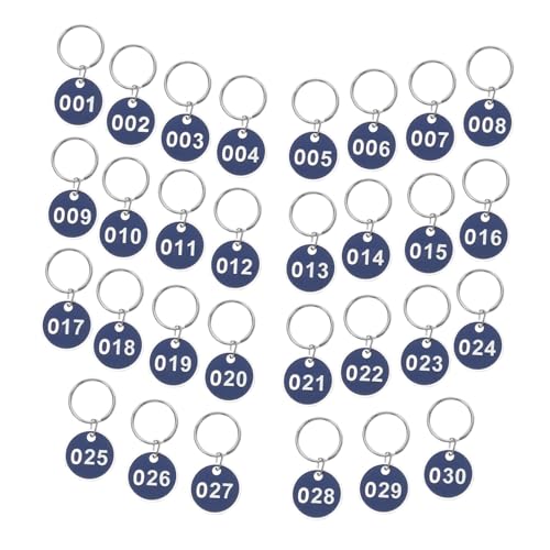 Healeved 1 Satz Nummernschild Schlüsseletiketten-Tags Zahl Schlüsselanhänger ID-Tags für Hausschließfächer Stichworte Metallanhänger nummerierte Schlüsselanhänger Blue Healeved 1 Satz Nummernschild Schlüsseletiketten-Tags Zahl Schlüsselanhänger ID-Tags für Hausschließfächer Stichworte Metallanhänger nummerierte Schlüsselanhänger Blue von Healeved