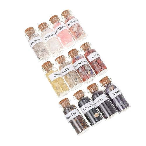 Healeved 12st Kiesflaschen-set Haushaltsgeräte Mini-edelsteinglas -flasche Mini-hexerei-edelsteine Korken Wunsch Flasche Mini-chips-glas Geschenk Natürlicher Kristall Kind Schreibtisch Healeved 12st Kiesflaschen-set Haushaltsgeräte Mini-edelsteinglas -flasche Mini-hexerei-edelsteine Korken Wunsch Flasche Mini-chips-glas Geschenk Natürlicher Kristall Kind Schreibtisch von Healeved