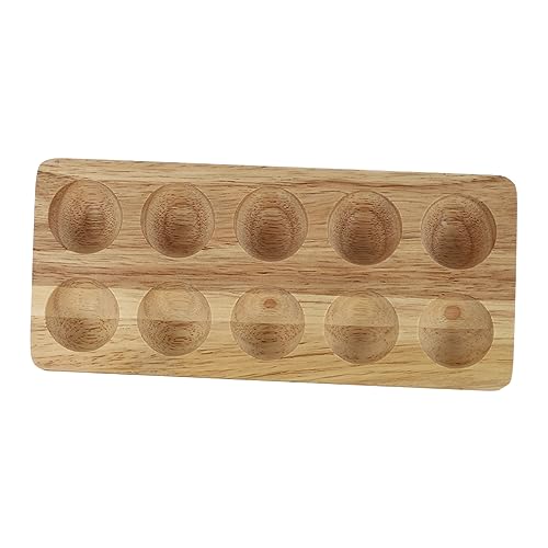 Healeved 1stk Eierschale Aus Holz Ablagefach Für Die Küche Eierhalter St?nder Eierorganisator Aus Holz Kühlschrank Eierablage Eierbehälter Aus Holz Eierk?rbe Hölzern Frühstück Schutzrahmen von Healeved