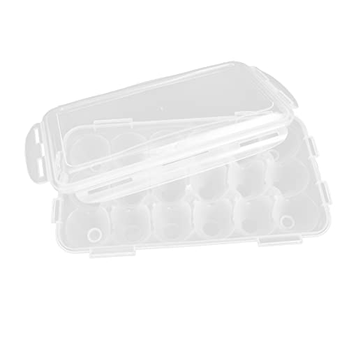 Healeved 3Er-Box Eierknacker Vorratsbehälter für Lebensmittel Kunststoffpalette Essenstablett Kühlschrank tragbare Eierkiste Eierspender Hund Container Versandkarton Eierkarton Plastik Weiß Healeved 3Er-Box Eierknacker Vorratsbehälter für Lebensmittel Kunststoffpalette Essenstablett Kühlschrank tragbare Eierkiste Eierspender Hund Container Versandkarton Eierkarton Plastik Weiß von Healeved