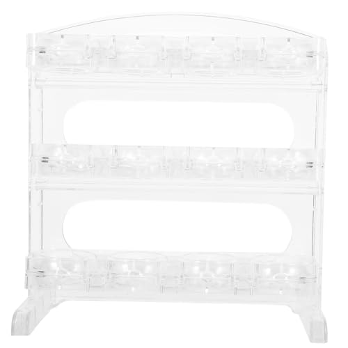 Healeved Eiergitter Eierträger Kühlschrank Eierbehälter Kunststoffbehälter süßer Eierhalter Eierplatte Kühlschrank Eierablage überlagert Tablett Container-Box Eierkarton Spender Plastik von Healeved