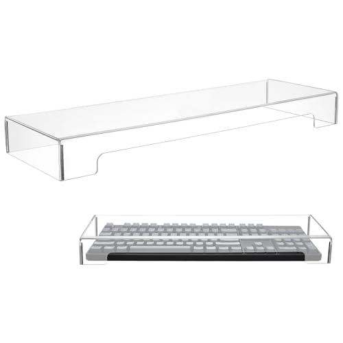 Healeved Tastatur Staubschutz - Acryl Tastenfelder Abdeckung für 80% kompakte 87-Tasten-Computer, Klare Tastaturabdeckung für Gaming Tastatur(47,5 x 15 x 4,8 cm) von Healeved