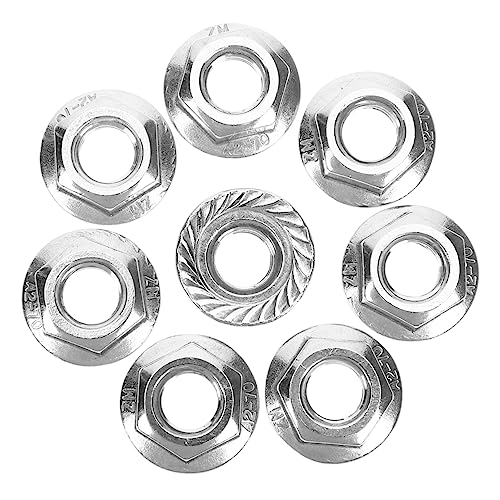 Healifty 1 Satz Flanschmutter Metrische Muttern Mutter Stichsäge Nussflansch Befestigungsmutter Hardware-mutter Mutter Aus Edelstahl Edelstahlmuttern Silber Rostfreier Stahl 10 Stück von Healifty