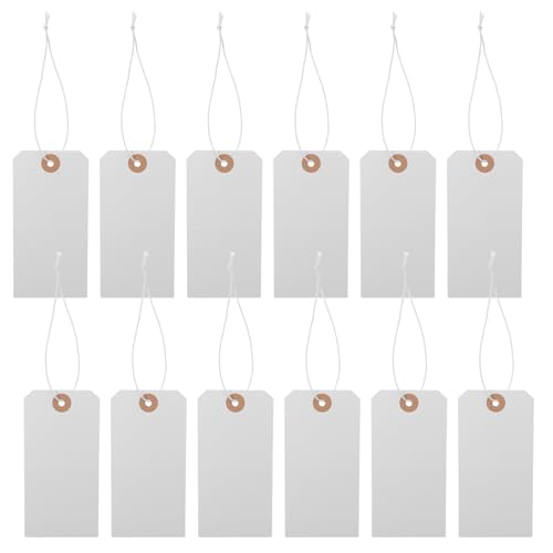 Healifty 100 Stück leere Geschenkanhänger für Schlüssel Stichworte Schild Einzelhandel hängend Beschreibbare Tags Thanksgiving-Geschenkanhänger Weihnachts-Tags Papier Weiß Healifty 100 Stück leere Geschenkanhänger für Schlüssel Stichworte Schild Einzelhandel hängend Beschreibbare Tags Thanksgiving-Geschenkanhänger Weihnachts-Tags Papier Weiß von Healifty