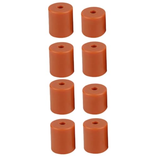 Healifty 2 Sätze Druckerzubehör Silikonstütze Heizbett Silikonständer Beständig Hitze Silikonmatte Wiederverwendbare Druckernivellierungsteile 3d-druckerteil Kieselgel Orange 4 Stücke * 2 von Healifty