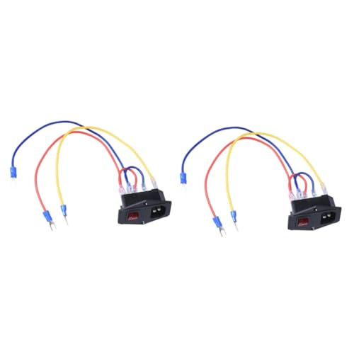 Healifty 2 Stück Power Outlet Steckdose Mit Hoher Leistung Stecker Modul 3d Drucker Steckdose Schwarz Healifty 2 Stück Power Outlet Steckdose Mit Hoher Leistung Stecker Modul 3d Drucker Steckdose Schwarz von Healifty