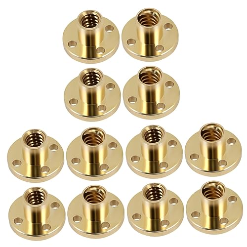 Healifty 3 Sätze 3D Druckzubehör Anzahl Trapezmutter Leitspindel Kupfermutter Leitspindelmutter Leitspindel Messingmutter Motor Leitspindelmutter Golden 4 Stück * 3 Healifty 3 Sätze 3D Druckzubehör Anzahl Trapezmutter Leitspindel Kupfermutter Leitspindelmutter Leitspindel Messingmutter Motor Leitspindelmutter Golden 4 Stück * 3 von Healifty