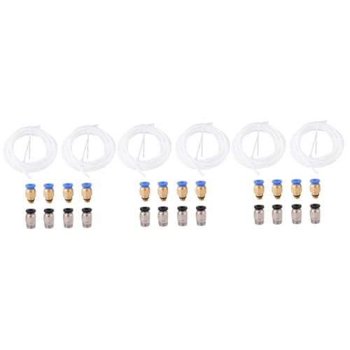 Healifty 3 Sätze 3d drucker zubehör Schläuche Bausatz codiert Extruder Anschlüsse 3D-Druckerteile PTFE-Schlauch Schnellkupplung schnelle Montage pneumatischer Healifty 3 Sätze 3d drucker zubehör Schläuche Bausatz codiert Extruder Anschlüsse 3D-Druckerteile PTFE-Schlauch Schnellkupplung schnelle Montage pneumatischer von Healifty