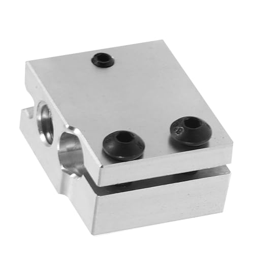 Healifty 3d drucker heizblock bauen 3D-Druckteile erhitzt Düse 3D-Druckerteile Hitze Extruder-Heizblock 3d drucker zubehör Heizblock für 3D-Drucker Extruderteile Aluminium von Healifty