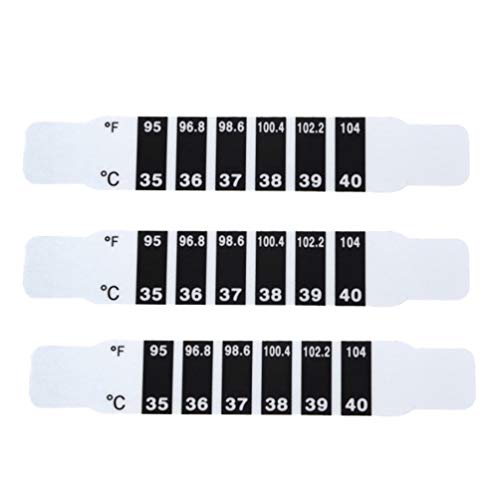 Healifty 3pcs Thermometer Streifen Fieberthermometer Stirn Kopf Wiederverwendbar Thermometerstreifen Farbwechsel Aufkleber Temperaturmessung Kinder Baby Erwachsene Healifty 3pcs Thermometer Streifen Fieberthermometer Stirn Kopf Wiederverwendbar Thermometerstreifen Farbwechsel Aufkleber Temperaturmessung Kinder Baby Erwachsene von Healifty