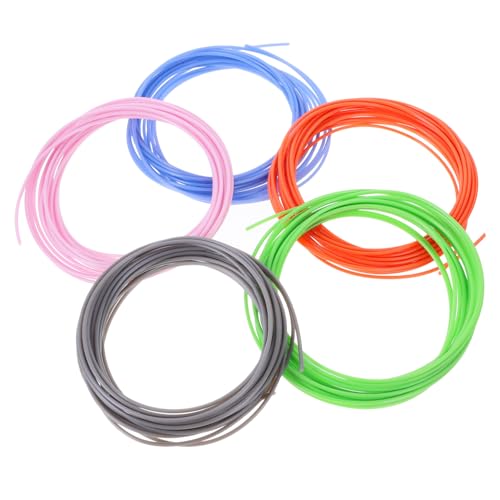 Healifty 5 Stück 3D Druck Verbrauchsmaterial 175 Filament Nachfüllung Für 3D Druckermaterial 3D Material 3D Druckzubehör 3D Druckkabel 3D Druckerzubehör 3D Stiftfüllung 3D Zubehör von Healifty