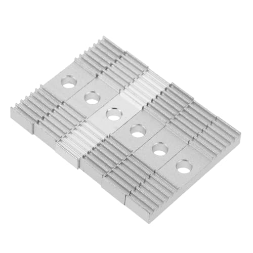 Healifty 6 Stück Montageblock aus Aluminium Teile Zähne Schlüssel Bausatz zeitliche Koordinierung Montageblock für 3D-Drucker zahnriemen zahnplatte Aluminiumlegierung Silver von Healifty