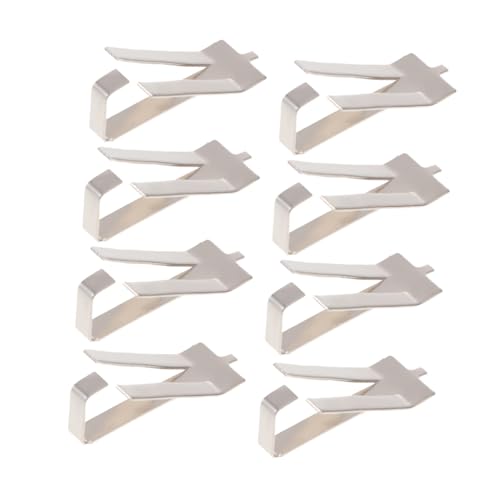 Healifty 8 Stück 3d drucker zubehör Plattform klemmbausteine Bettfederdrehclips Heißbett-Glasklemme Bettklemme aus Glas Clip für 3D-Drucker Glasbett-Clip Federstahl Silver von Healifty
