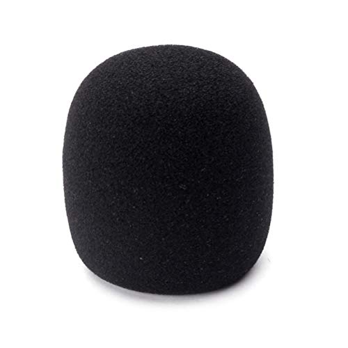 Healifty Mikrofon-Windschutzabdeckung Professioneller Schwammschutz Microphone Foam Cover Handheld Microphone Windscreen Foam Cover (Black) 40mm Mikrofonfilter von Healifty