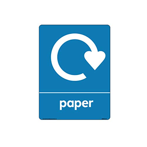Wrap Recyclingpapier mit Logo-Schildern – Wrap Recycling-Schilder, 1,5 mm starrer Kunststoff, 150 mm x 200 mm – A5 von Health & Safety Sign Supplies