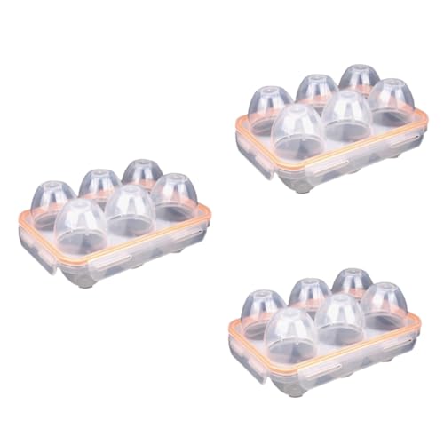 3 Stk Eierkarton im Freien eiertablett egg tray Eierhalter Eierablage für Kühlschrank Eierbehälter im Freien Organizer zur Aufbewahrung von Eiern draussen Eierregal Plastikeier PP 3 Stk Eierkarton im Freien eiertablett egg tray Eierhalter Eierablage für Kühlschrank Eierbehälter im Freien Organizer zur Aufbewahrung von Eiern draussen Eierregal Plastikeier PP von Healvian