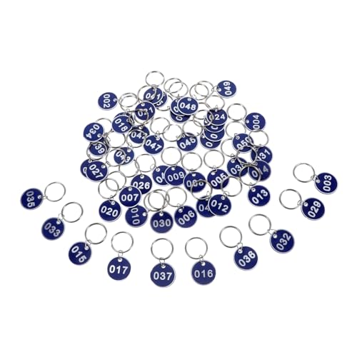 Healvian 50 Stück Metallnummernplatte Nummernschild Schlüsselanhänger Zahlenschlüsselkette 1-50 Aluminium Zahlen ID-Tags Zifferntaste Gepäcketiketten-ID nummerierter Schlüsselanhänger Healvian 50 Stück Metallnummernplatte Nummernschild Schlüsselanhänger Zahlenschlüsselkette 1-50 Aluminium Zahlen ID-Tags Zifferntaste Gepäcketiketten-ID nummerierter Schlüsselanhänger von Healvian