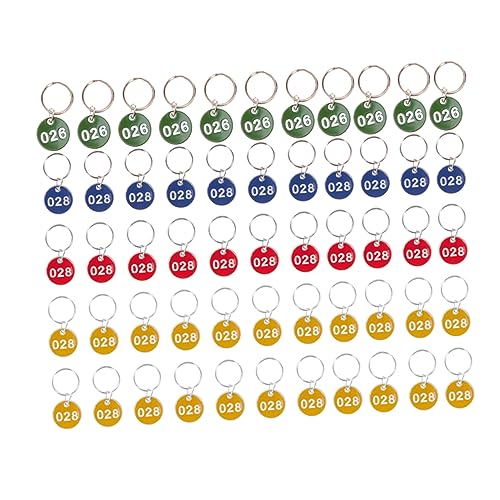 Healvian 50 Stück Metallnummernplatte Schlüsselanhänger im Wohnheim nummerierte ID-Tags Schlüssel-ID-Label-Tags mit Schlüsselnummernschild nummerierte Schlüsselanhänger Blau Zufällige Farbe Healvian 50 Stück Metallnummernplatte Schlüsselanhänger im Wohnheim nummerierte ID-Tags Schlüssel-ID-Label-Tags mit Schlüsselnummernschild nummerierte Schlüsselanhänger Blau Zufällige Farbe von Healvian