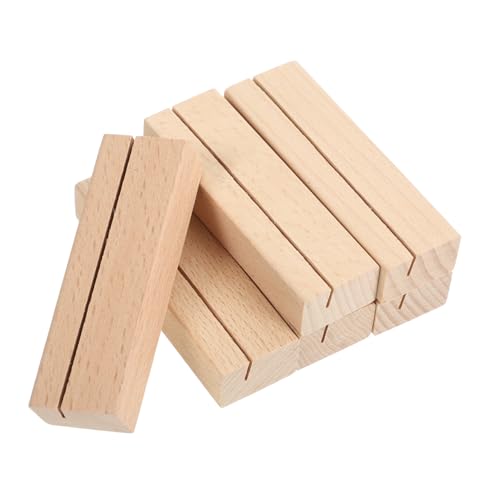 Healvian 6Stücke Holzbildständer Tischkartenhalter für Hochzeiten Namens und Menükartenhalter Dekorative Postkartenständer aus Buchenholz für Tischdekorationen Healvian 6Stücke Holzbildständer Tischkartenhalter für Hochzeiten Namens und Menükartenhalter Dekorative Postkartenständer aus Buchenholz für Tischdekorationen von Healvian