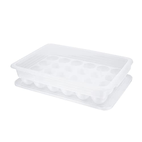 Healvian Kunststoffbehälter 1 Stück Box Mit 24 Eierschalen Stapelbare Pp Wachteleier Schubladenfach von Healvian
