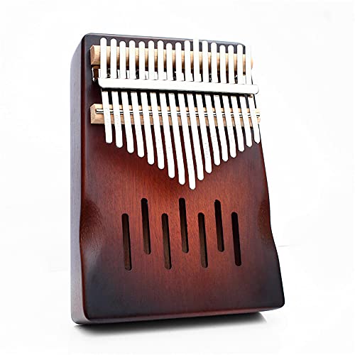 Hearda Kalimba 17 Schlüssel Daumen Klavier, Kalimba Instrument für Anfänger Kinder mit Stimmhammer,Stoffbeutel,Studienführer,Daumenklavier Fingerklavier Kalimba Musik Geschenk (Streifen) von Hearda