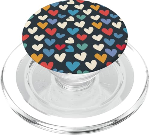 Buntes Herzmuster PopSockets PopGrip für MagSafe von Heart Accessories