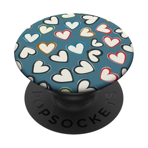 Herzmuster, bunt PopSockets Klebender PopGrip von Heart Accessories