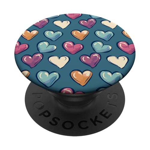Herzmuster PopSockets Klebender PopGrip von Heart Accessories