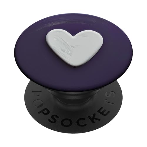 Lila Herz PopSockets Klebender PopGrip von Heart Accessories