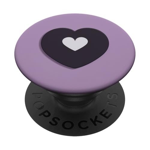 Lila Herz PopSockets Klebender PopGrip von Heart Accessories