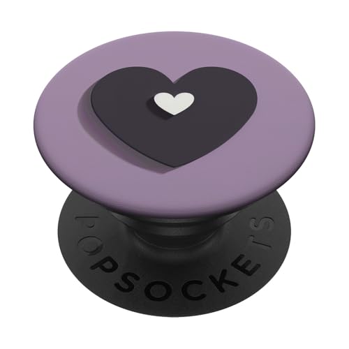 Lila Herz PopSockets Klebender PopGrip von Heart Accessories