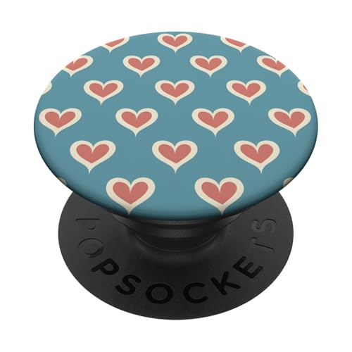Minimalistisches Herzmuster PopSockets Klebender PopGrip von Heart Accessories