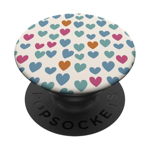 Minimalistisches Herzmuster PopSockets Klebender PopGrip von Heart Accessories